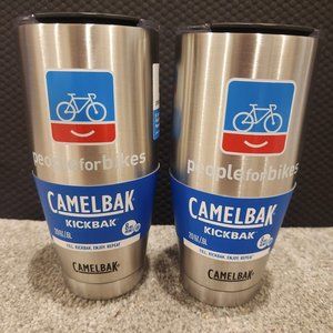Set of 2 20 oz. CamelBak KickBack insulated tumblers Stainless steel no sweat
